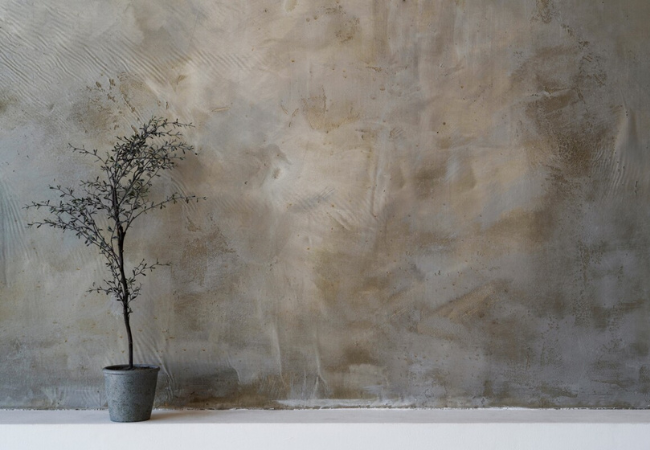 Microcemento en color natural para pared