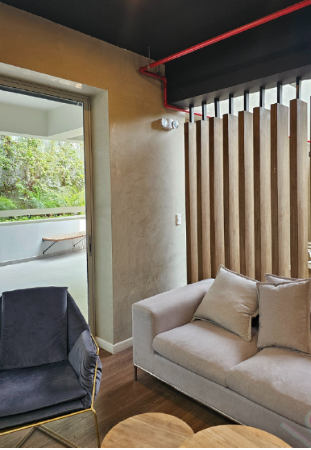 Microcemento liso en interiores