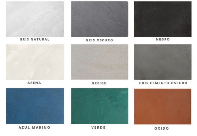 colores del microcemento 