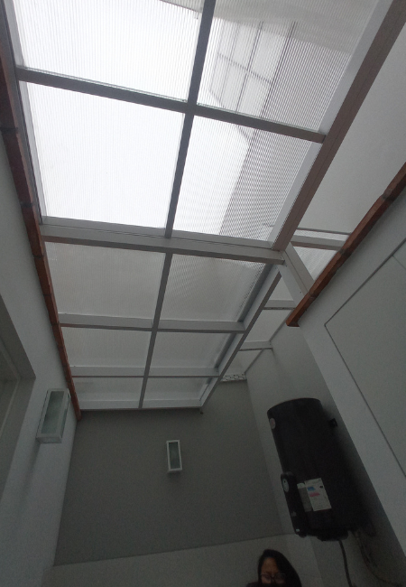 Techo de 60 x 60 de aluminio blanco 